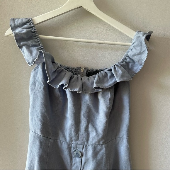 Reformation Linen Hattie Dress in Mineral - Picture 4 of 6
